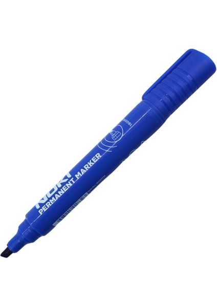 Mavi Kesik Uç Permanent Koli Kalemi 12'li modelleri