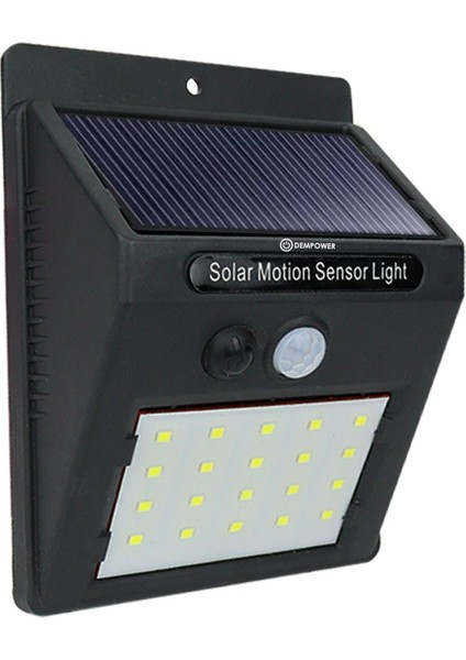 Hareket Sensörlü Güneş Enerjisiyle Çalışan Su Geçirmez Duvar Lambası