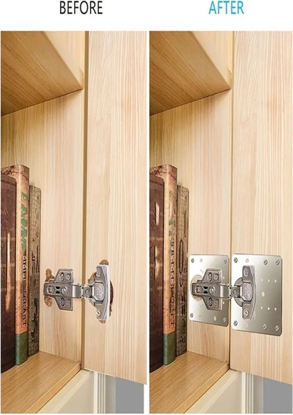 2'li Set Paslanmaz Çelik Menteşe Onarım Plakası Hasarlı Dolap Menteşe Onarım Plakası 2'li Menteşe Ta modelleri