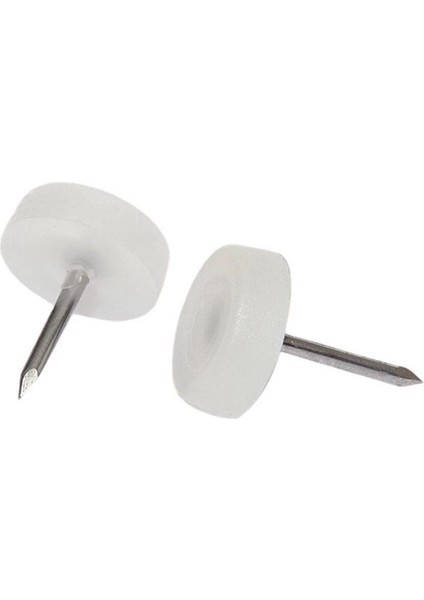 100 Adet Çivili Pabuç Poligrit Beyaz Mobilya Zemin Koruyucu Mobilya Bağlantı Elemanları Beyaz modelleri