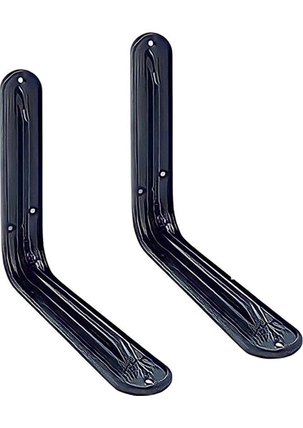 Raf Altı Ayak Raf Tutucu L Metal 24 x 18 cm Siyah Raf Altı Montaj Aparatı Raf Altı Beyaz