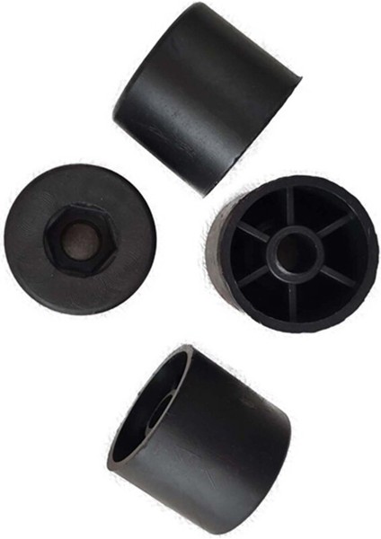 Yuvarlak Baza Stoper Baza Yatak Tutucu Plastik 16 Adet Mobilya Bağlantı Elemanları Siyah