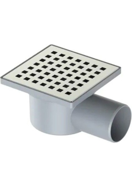 Line 10X10 Ø50 Yandan Çıkışlı Krom Izgaralı Yer Süzgeci 5 Adet Tesisat Malzemeleri fiyatları