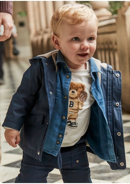 Erkek Bebek Mavi Rüzgarlık 2429