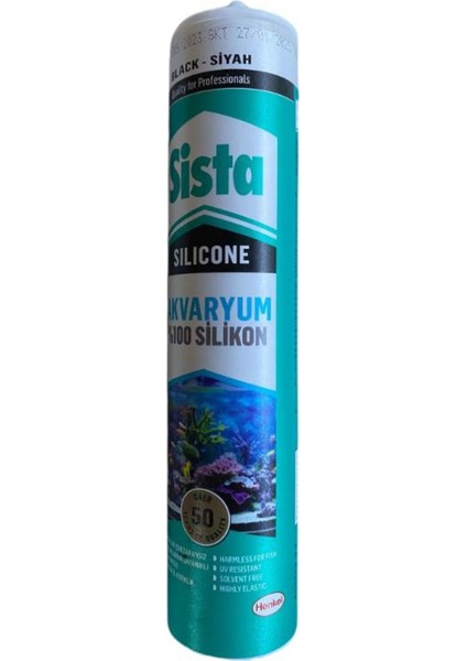 Akvaryum Silikonu Siyah Renk 310 ml