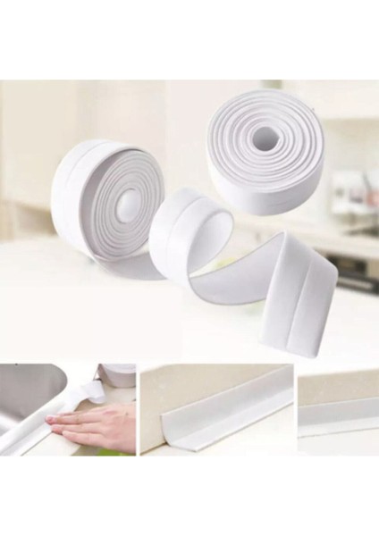 Su Sızdırmaz Bant Lavabo Küvet Kenar Bandı Küvet Duş Tamir Bant 3.2 M Montaj Bandı Cn