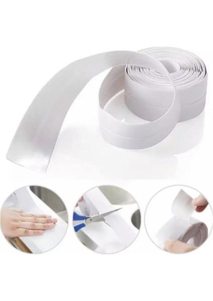 Su Sızdırmaz Bant Lavabo Küvet Kenar Bandı Küvet Duş Tamir Bant 3.2 M Montaj Bandı Cn indirimleri