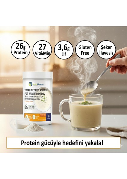 Whey Proteinli Öğün Yerine Geçen Çorba Seti (Tavuk + Sebze) – Bariatrik ve Diyet Öğün Tozu fiyatları