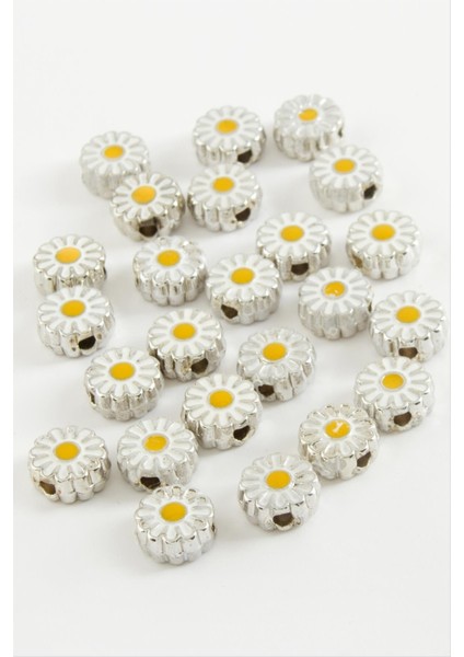 Resveq Papatya Mineli Bileklik ve Kolye Ucu Aparatı 1 Adet-Gümüş Rengi fiyatları