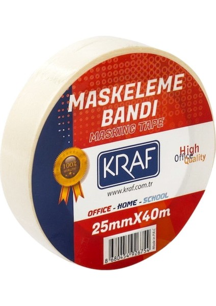 Maskeleme Bandı 25 mm x 40 Mt. Maskeleme Boya Bandı
