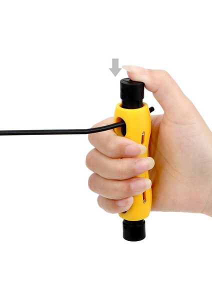 Koaksiyel Kablo Soyucu Rg-59 Rg-6 Rg-6q Rg-7 Rg-11 Için Çift Uçlu Koaks Kablo Sıyırma Tel Kesici modelleri