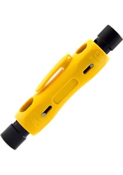 Koaksiyel Kablo Soyucu Rg-59 Rg-6 Rg-6q Rg-7 Rg-11 Için Çift Uçlu Koaks Kablo Sıyırma Tel Kesici