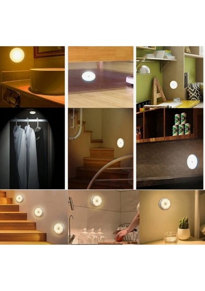Hareket Sensörü Işığı Dolap Merdiven Dolap Altı Yatak Odası Mutfak Banyo Koridor Işığı LED 1 Adet Le
