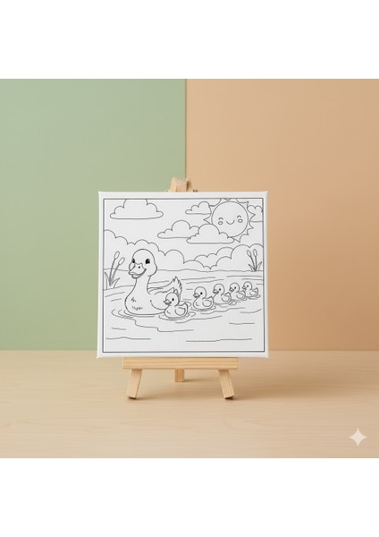 Çocuklar Için Ördek ve Yavrular Eğitici ve Eğlenceli Boyama Seti fiyatları