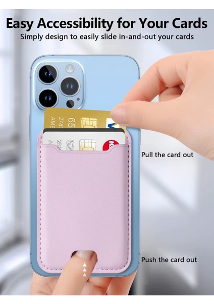 Iphone 17 ve Tüm Modelerine Uyumlu Magsafe Özellikli Cardsafe Kahve Renk Deri Cüzdan Kartlık