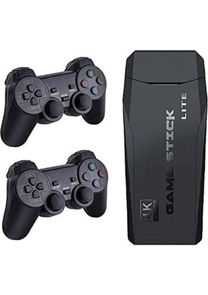 Resveq Game Stick El Atarisi 2.4g Kablosuz Çift Kol Oyunlar 4K Game Stick 3500 Oyunlu Atari Uyumlu modelleri