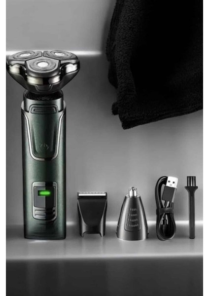 Resveq 3 Başlıklı Profesyonel Saç ve Sakal Bakım Seti Vücut, Burun ve Kulak Tüy Alma