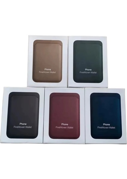 Iphone 17 ve Tüm Modelerine Uyumlu Magsafe Özellikli Cardsafe Kahve Renk Deri Cüzdan Kartlık modelleri