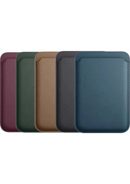 Iphone 17 ve Tüm Modelerine Uyumlu Magsafe Özellikli Cardsafe Kahve Renk Deri Cüzdan Kartlık indirimleri