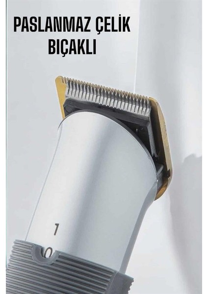 Resveq 4 Taraklı Profesyonel Şarjlı Saç ve Sakal Kesme Tıraş Makinesi Seti indirimleri