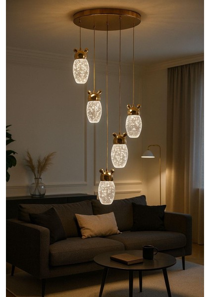 Ferluce 1013 Krıstal 5 Lı Sarkıt