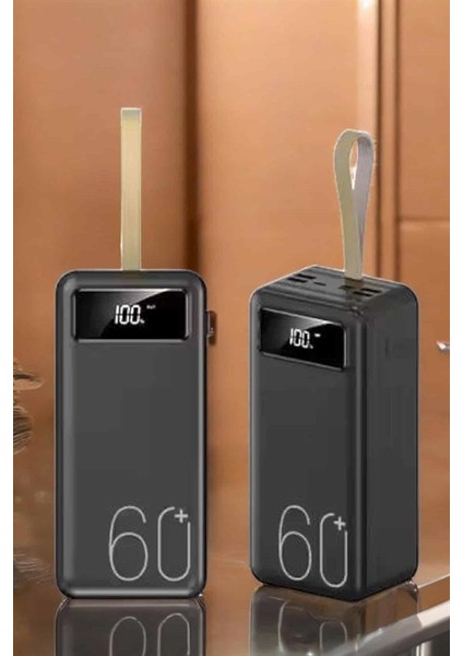 Resveq Powerbank 60.000 Mah Hızlı Şarj 4 Çıkışlı Uzun Şarj Süreli Dijital Göstergeli fırsatları