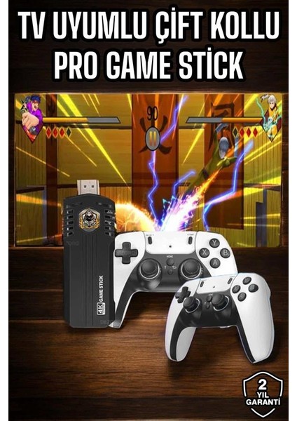 Resveq 8k Android Tv Gme Stick Video Oyun Konsolu Aile Retro 35000 Oyunlu Çift Kollu fiyatları