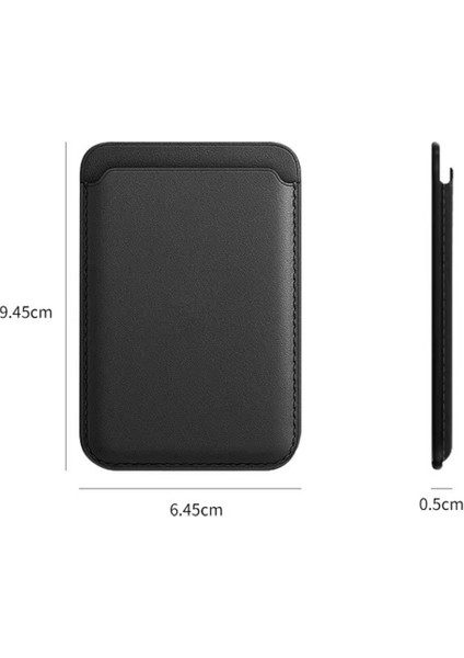 Iphone 17 ve Tüm Modelerine Uyumlu Magsafe Özellikli Cardsafe Kahve Renk Deri Cüzdan Kartlık