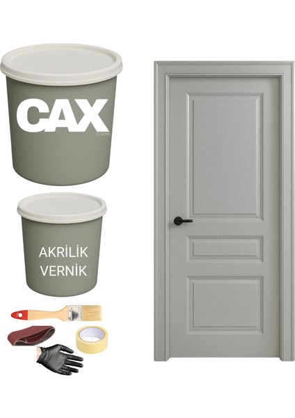 Ahşap-Lake-Tekne Vernikli Kapı Akrilik Boya Seti 1 LİTRE+500ML Akrilik Koruma ve Parlaklık Verniği