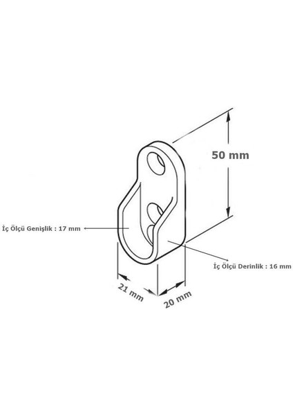 20 Adet Metali Oval Dolap Askı Borusu Flanşı Şeffaf Mobilya Bağlantı Elemanları Turuncu fiyatları