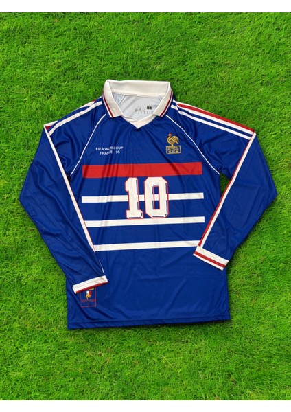 Nostaljik Fransa Zidane Uzun Kollu Forma