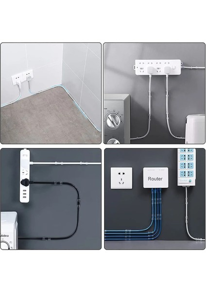 20ADET Kablo Düzenleyici Duvar Fayans Cam Kablo Tutucu Yapışkanlı Klips Kablo Sabitleyici Şeffaf fiyatları