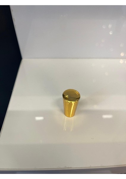 Vazo Metal Düğme Kulp Altın (2 Adet) Dolap Kapak Modern Çekmece Tv Ünite Mobilya Kulbu Gold Komidin