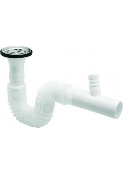 Lavabo Sifonu Eko Seri Çamaşır Çıkışlı Tesisat Malzemeleri