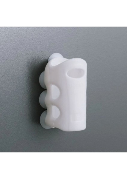 Vantuzlu Duş Başlığı Tutucu Pratik Silikon Banyo Başlığı Askısı Duş Başlığı Beyaz Silikon