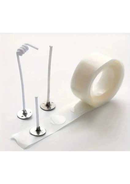 Nokta Çift Taraflı Bant 5 Rulo 500 Adet - Balon,mum Fitil Yapıştırma Şeffaf Çift Taraflı Bant Çift T fiyatları