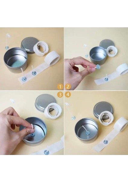 Nokta Çift Taraflı Bant 5 Rulo 500 Adet - Balon,mum Fitil Yapıştırma Şeffaf Çift Taraflı Bant Çift T fırsatları