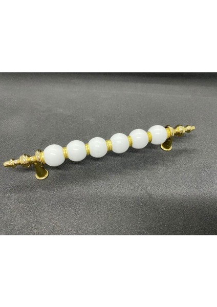 Lüx Polimer Boncuk Kulp 96 mm Dolap Çekmece Vestiyer Mobilya Kulpları Gri fiyatları