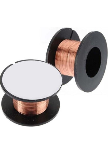 0,2 mm Emaye Bobin Teli 100 Metre - Makaraya Sarılı Emaye Kaplı Bakır Tel