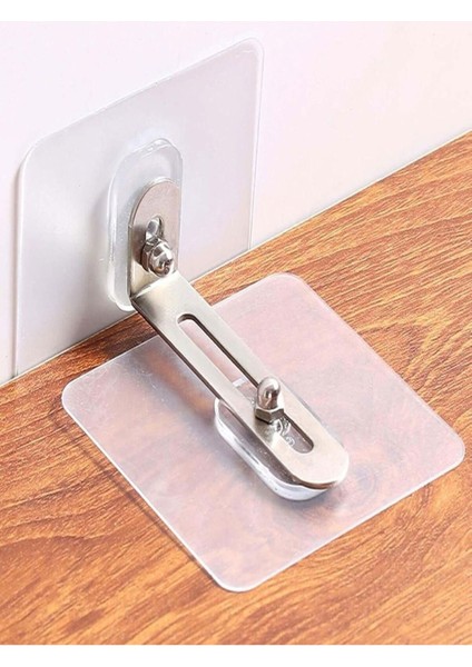 2 Adet Kendinden Yapışkanlı Mobilya Sabitleme Aparatı Mobilya Bağlantı Elemanları Beyaz indirimleri