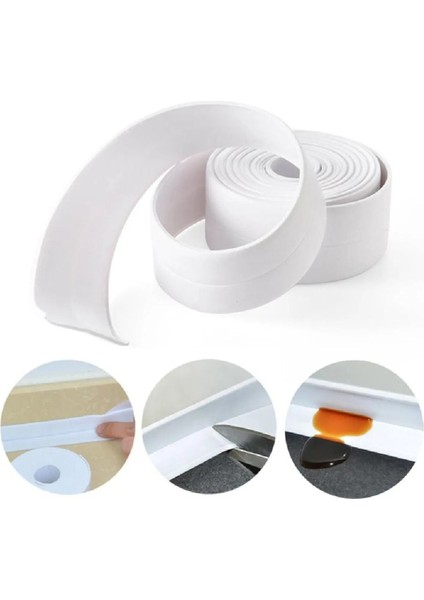 Lavabo Klozet Pimapen Kenarı ve Küvet Kenar Bandı - 3,2 mt Su Sızdırmaz Geçirmez Bant Izolasyon Band fırsatları