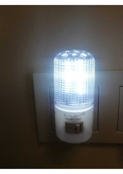 Enerji Tasarruflu Silindir Kasa LED Gece Lambası (Duvar Lambası,açma-Kapama Düğmeli) Beyaz Işık E27 fiyatları