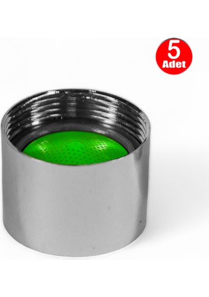 Perlatör Süzgeç Lavabo Mutfak Batarya Filtre Musluk Ucu -5 Adet 2 Yıl Gri