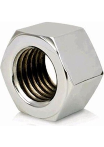 M8 Somun Din 934 Altı Köşe Çelik Kaplı Somun 50 Adet Civata