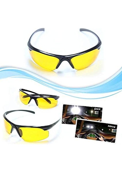 Anti Far Gece Görüş Gözlüğü Geceleri Güvenli ve Rahat Bir Sürüş.. Koruyucu Gözlük fiyatları