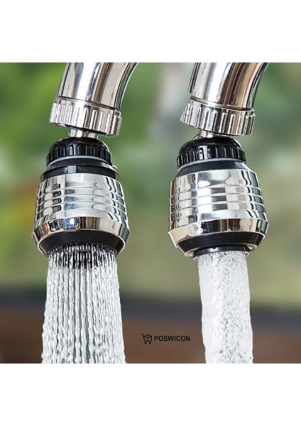 Su Tasarrufu ve Konfor Bir Arada! 2 Modlu Esnek Musluk Başlığı Lavabo Başlığı Hareketli 2 Yıl Krom 2