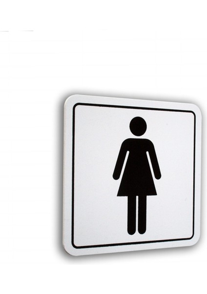 Pvc Levha Kapı Sembol ve Yazıları Bay Wc/ Wc Sembol 12X12 Ikili