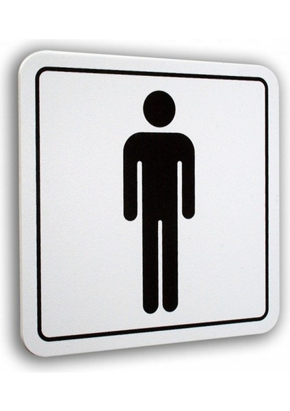 Pvc Levha Kapı Sembol ve Yazıları Bay Wc/ Wc Sembol 12X12 Ikili fiyatları
