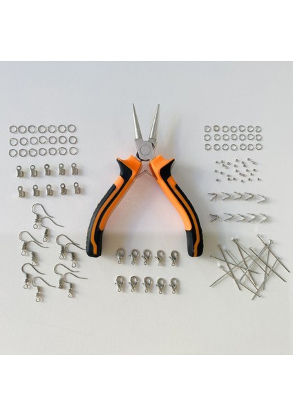 Hobi Takı Yapım ve Tamir Malzemeleri ve Mini Kıvırma Takı Pensesi Kimyasal ile Temas Ettirilmesi Uyg