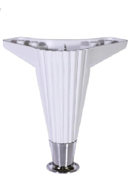 Mobilya Aksesuarı Baza Kanepe Koltuk Puf Ayağı Beyaz Krom 15 cm (2 Adet) Beyaz fiyatları